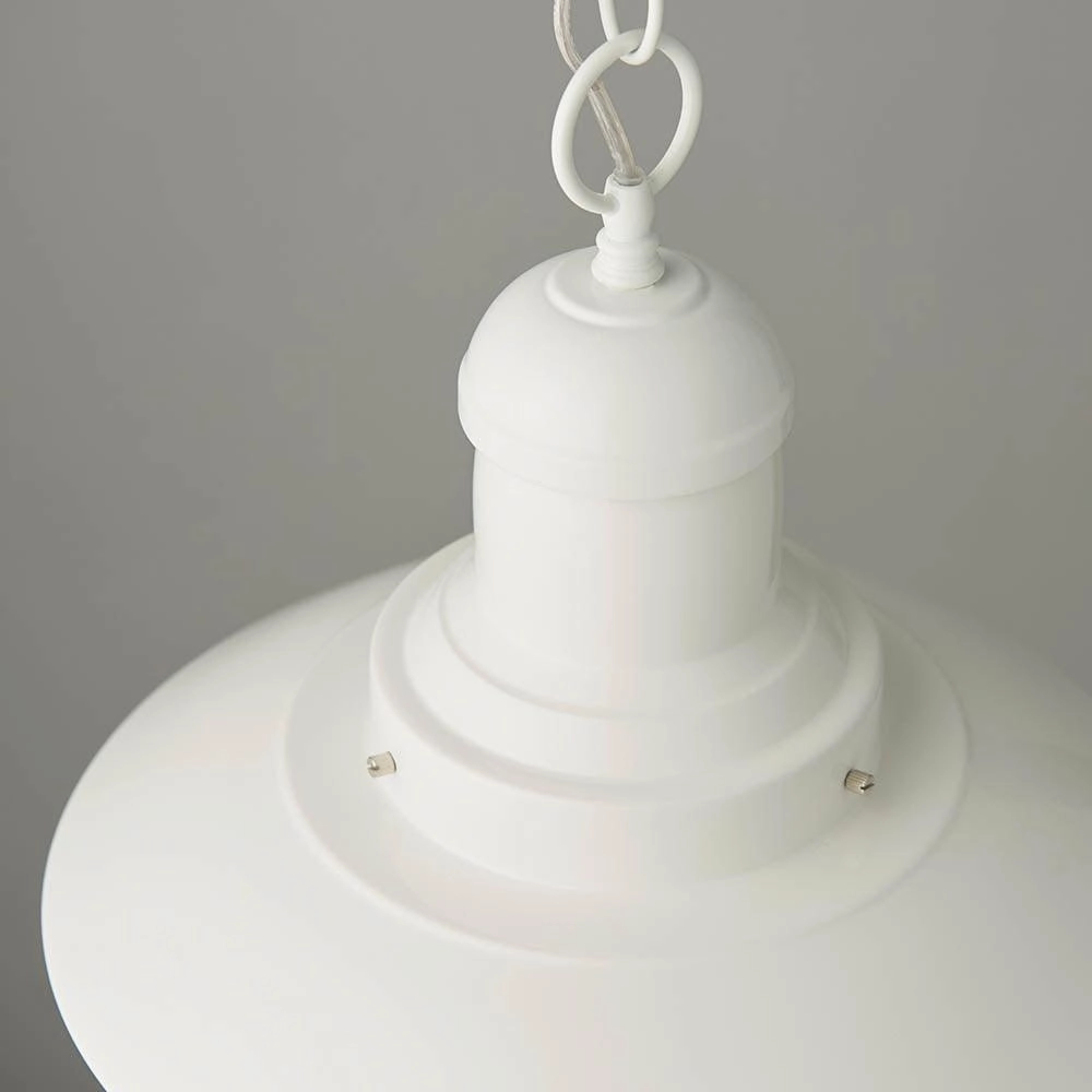 Endon Polperro 1 Light Cream Ceiling Pendant