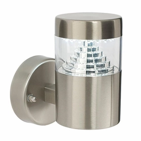 Endon Pyramid Brushed Stainless Steel Outdoor Wall Light outdoor wall lamp