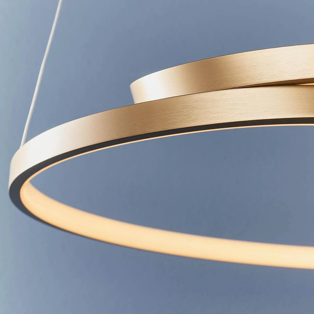 Endon Rafe 1 Light Gold Pendant Ceiling Light