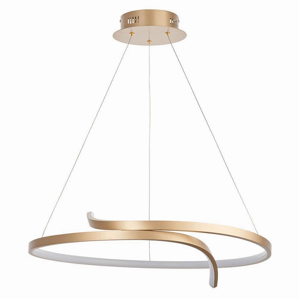 Endon Rafe 1 Light Gold Pendant Ceiling Light