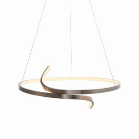 Endon Rafe 1 Light Nickel Ceiling Pendant minimalist ceiling light