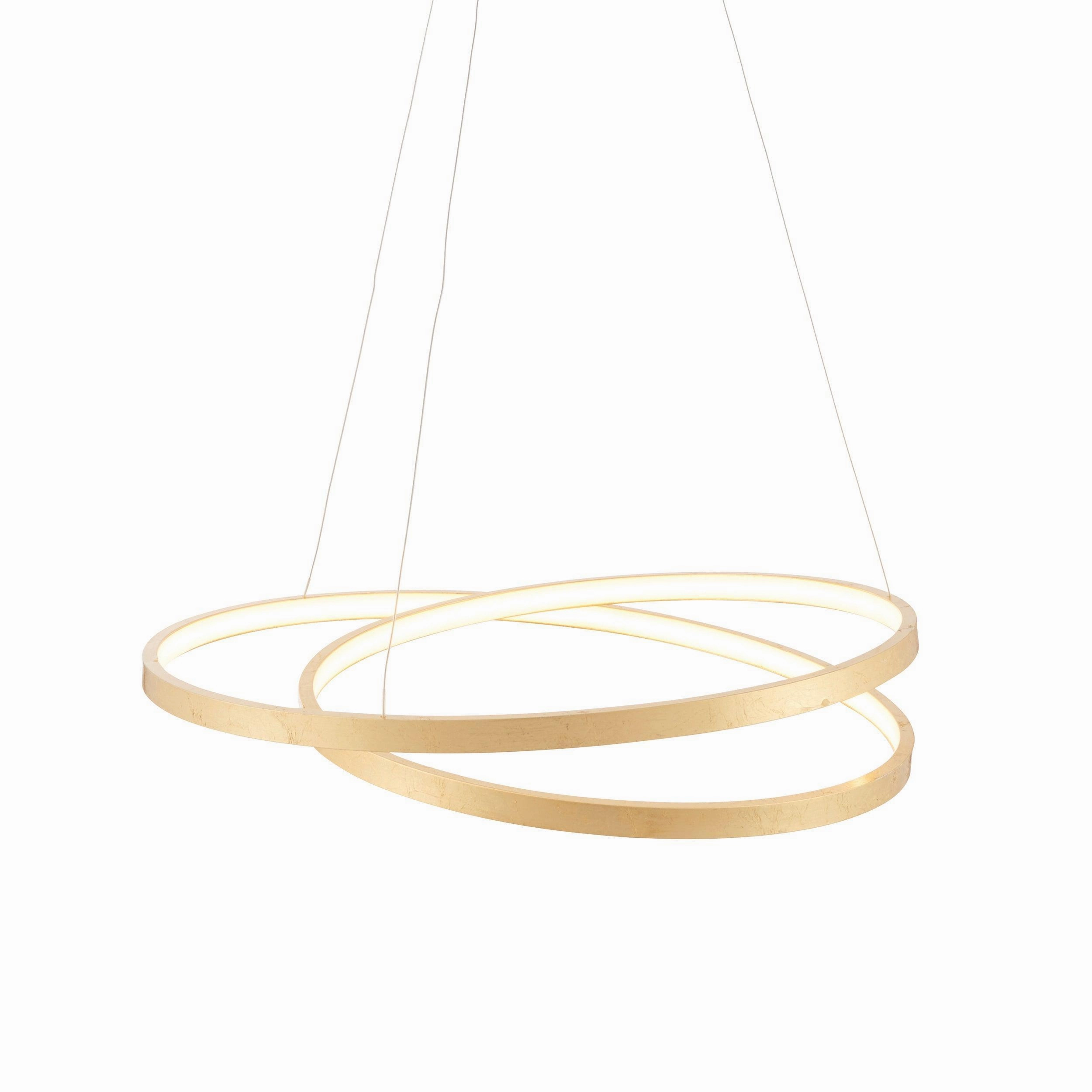 Endon Scribble 1 Light Gold Ceiling Pendant Light