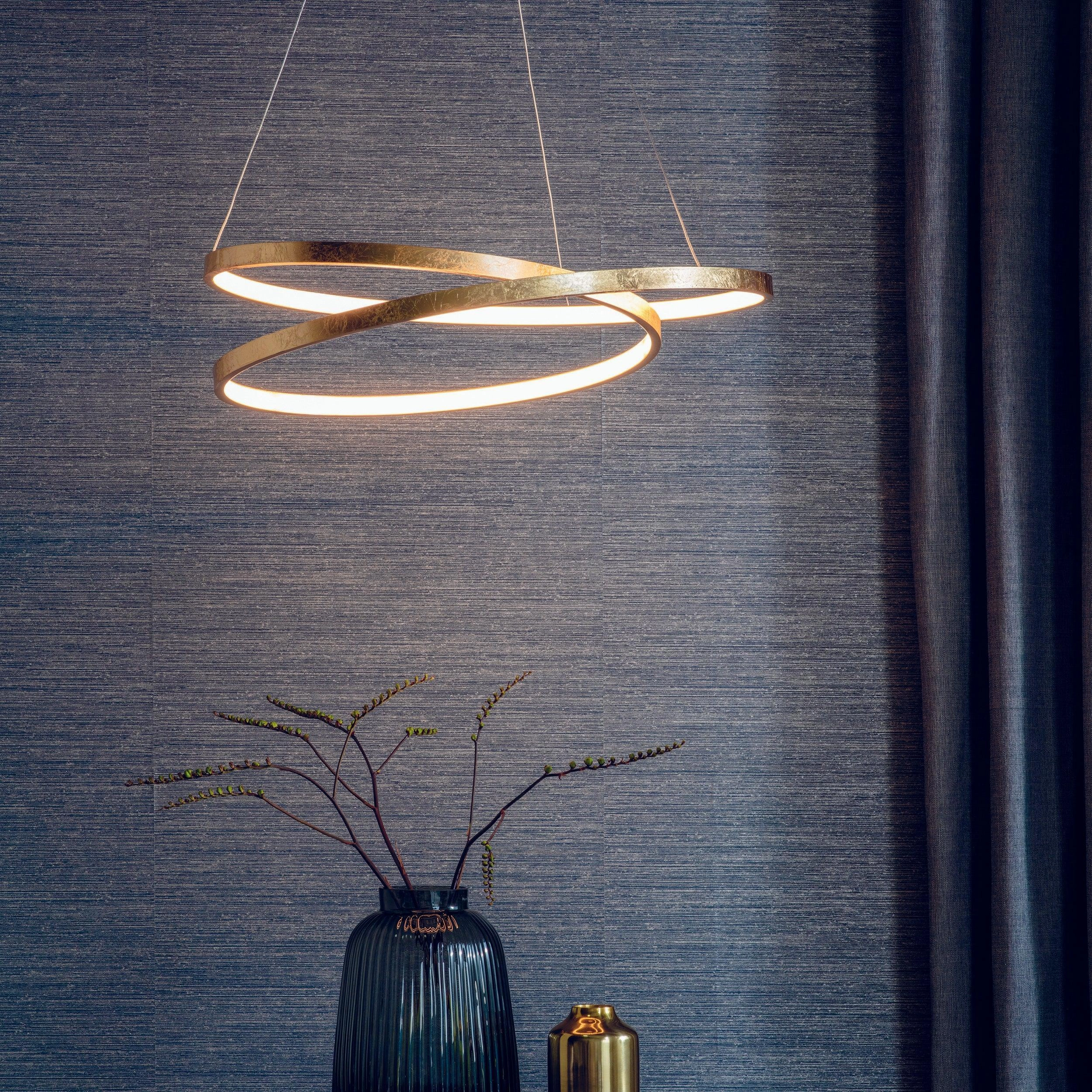 Endon Scribble 1 Light Gold Ceiling Pendant Light