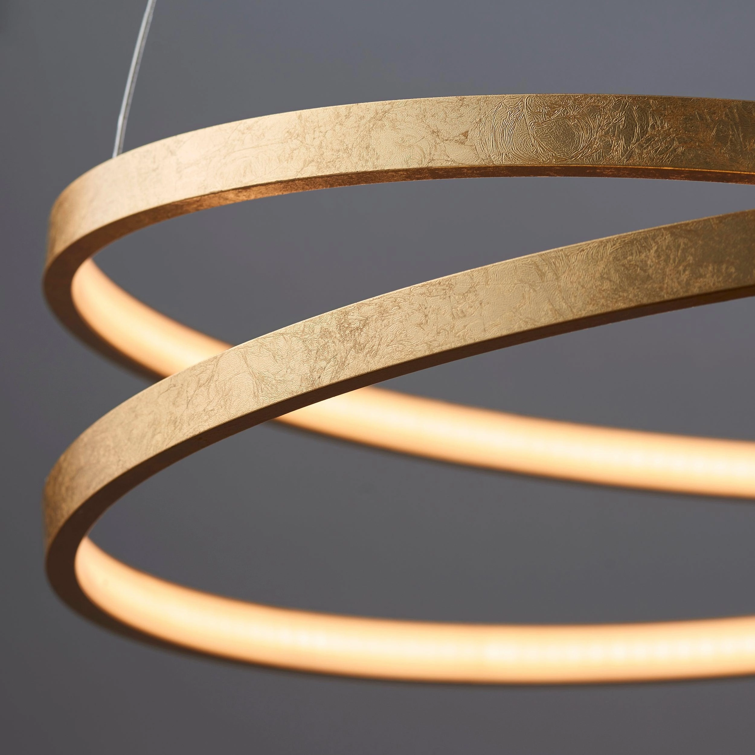 Endon Scribble 1 Light Gold Ceiling Pendant Light