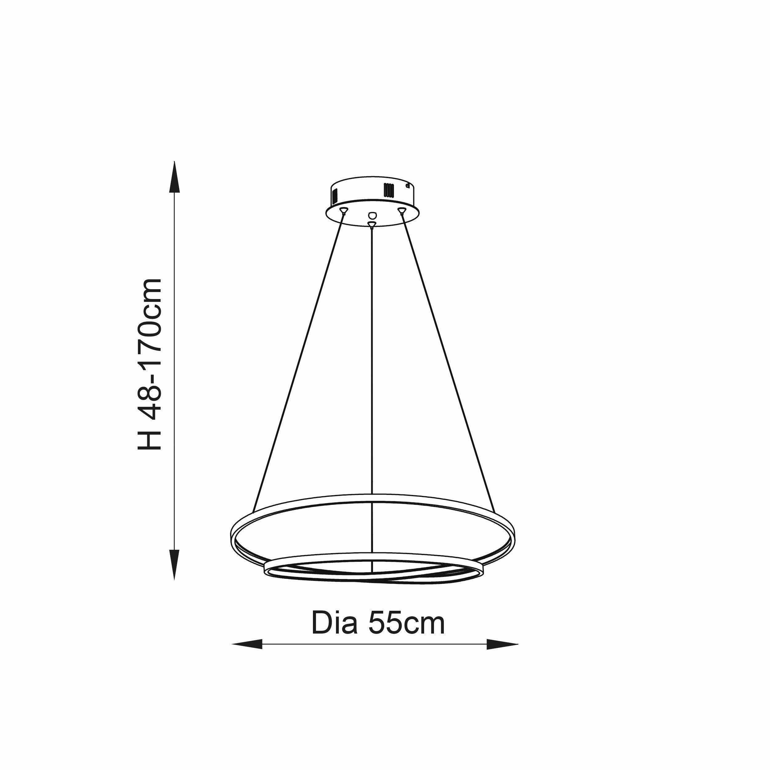 Endon Scribble 1 Light Gold Ceiling Pendant Light