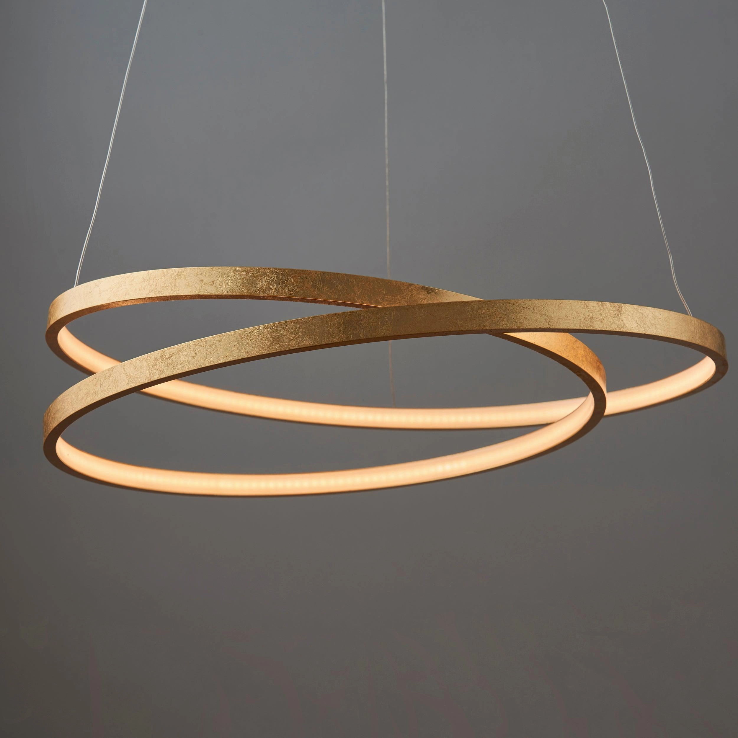 Endon Scribble 1 Light Gold Ceiling Pendant Light
