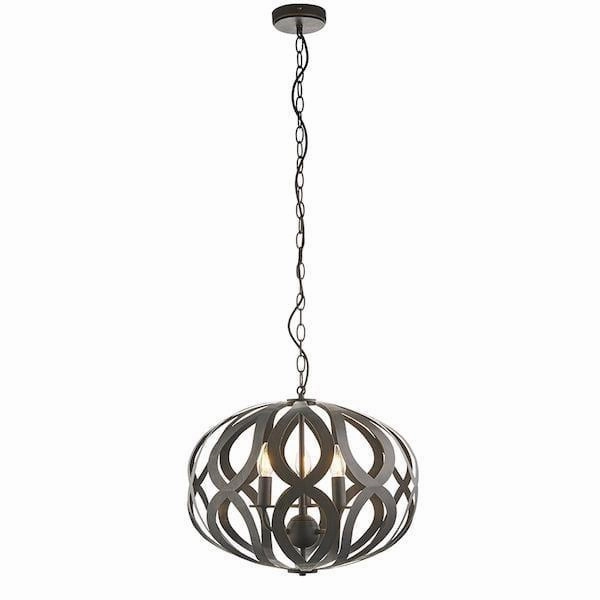 Endon Sirolo 3 Light Antique Bronze Pendant modern ceiling lamp