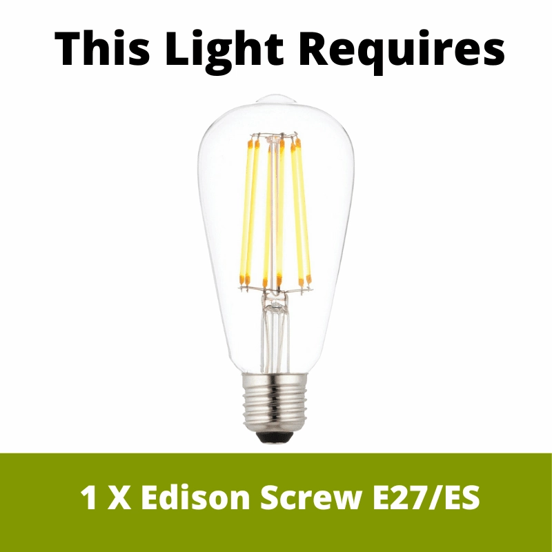 Endon Storni 1 Light Matt Nickel Pendant Ceiling Light