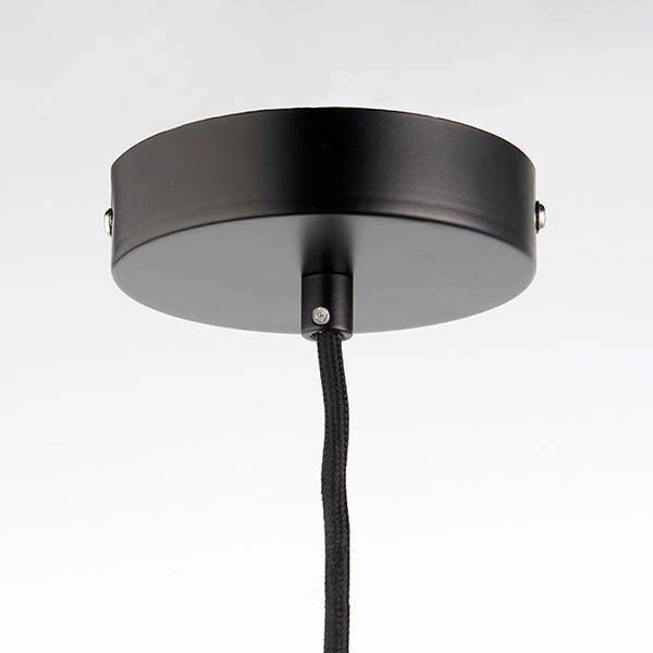 Endon Studio 1 Light Medium Black Ceiling Pendant Light (Fixing Only)