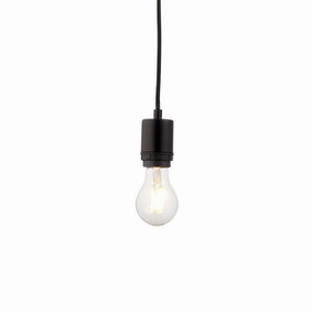 Endon Studio 1 Light Medium Black Ceiling Pendant Light (Fixing Only) minimalist ceiling light