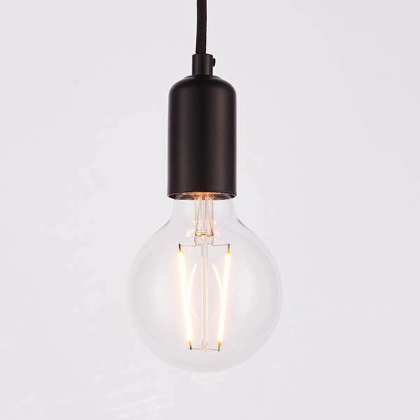 Endon Studio 6 Light Black Ceiling Pendant Light