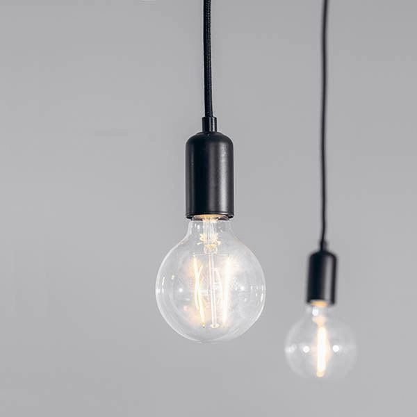 Endon Studio 6 Light Black Ceiling Pendant Light