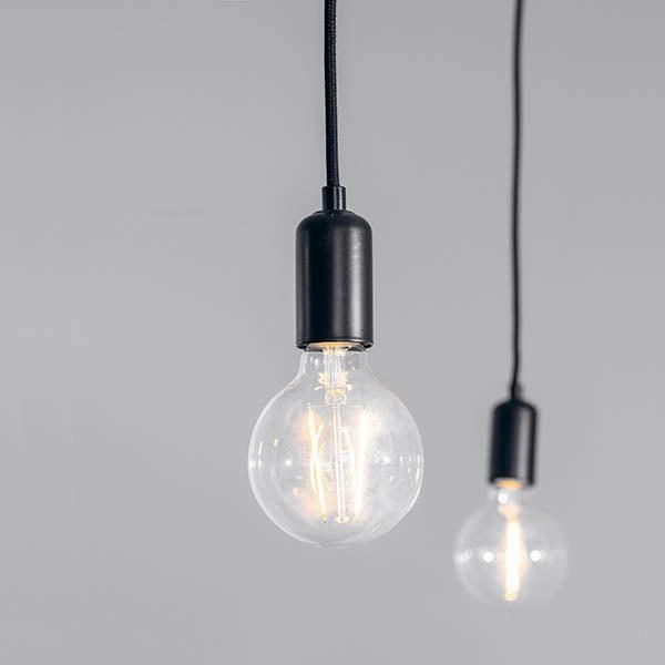 Endon Studio 6 Light Black Ceiling Pendant Light