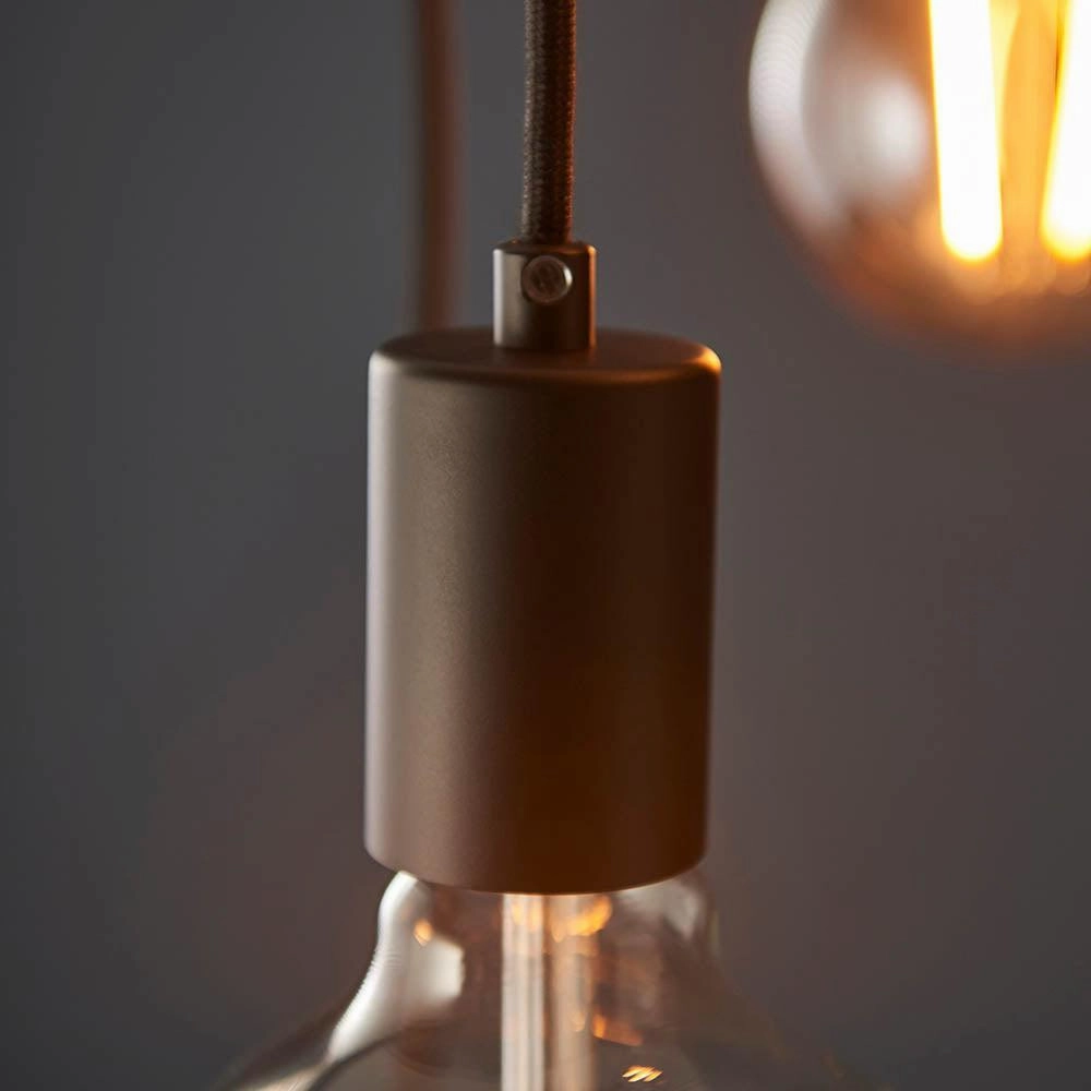 Endon Studio 6 Light Black Pendant Ceiling Light