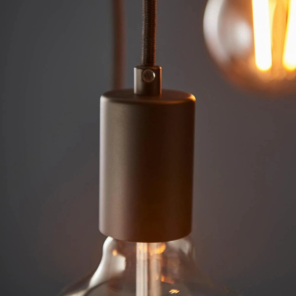 Endon Studio 6 Light Black Pendant Ceiling Light