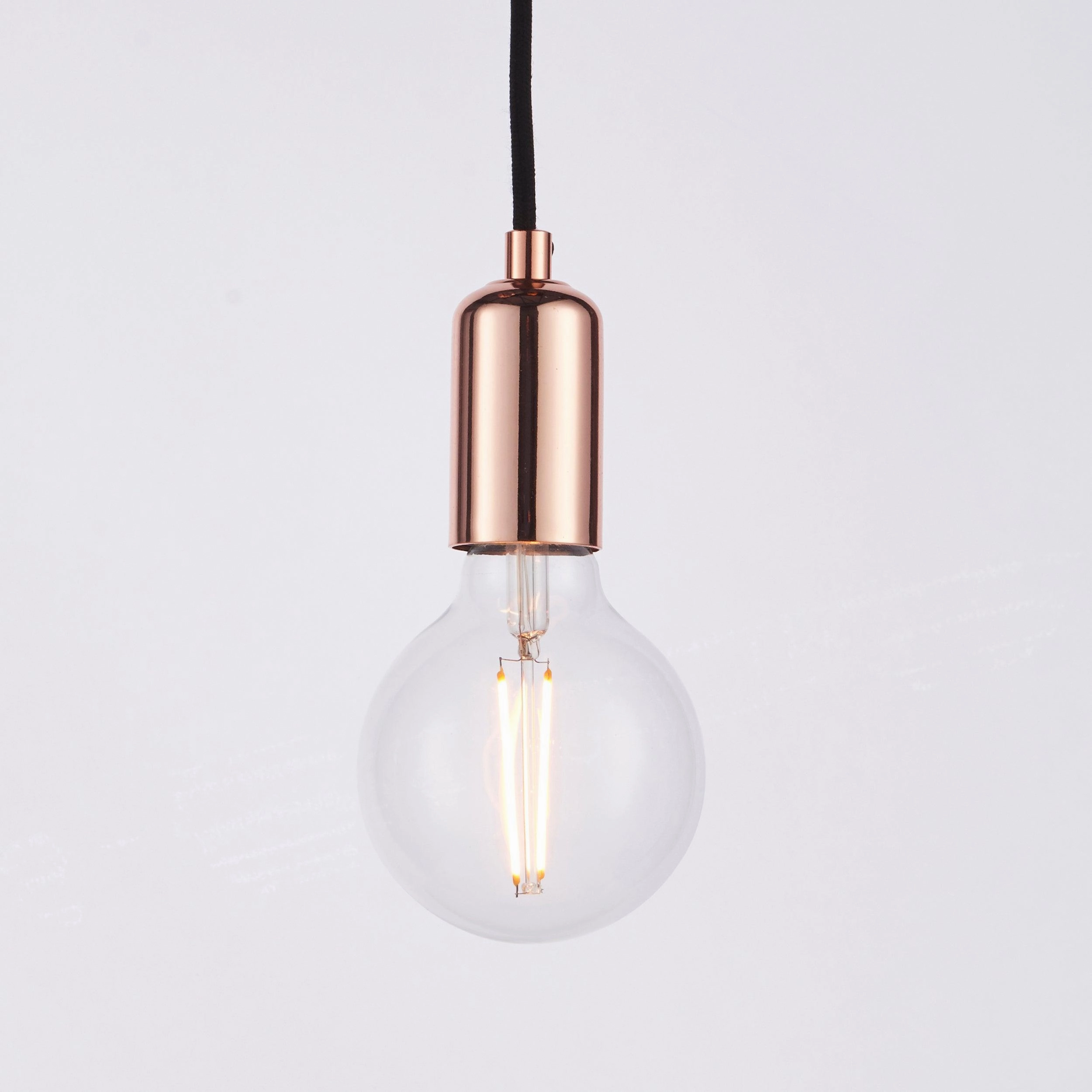 Endon Studio 6 Light Copper Ceiling Pendant Light
