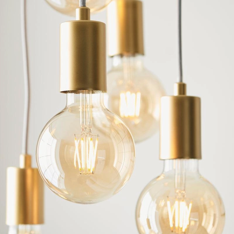 Endon Studio 6 Light Gold Ceiling Pendant