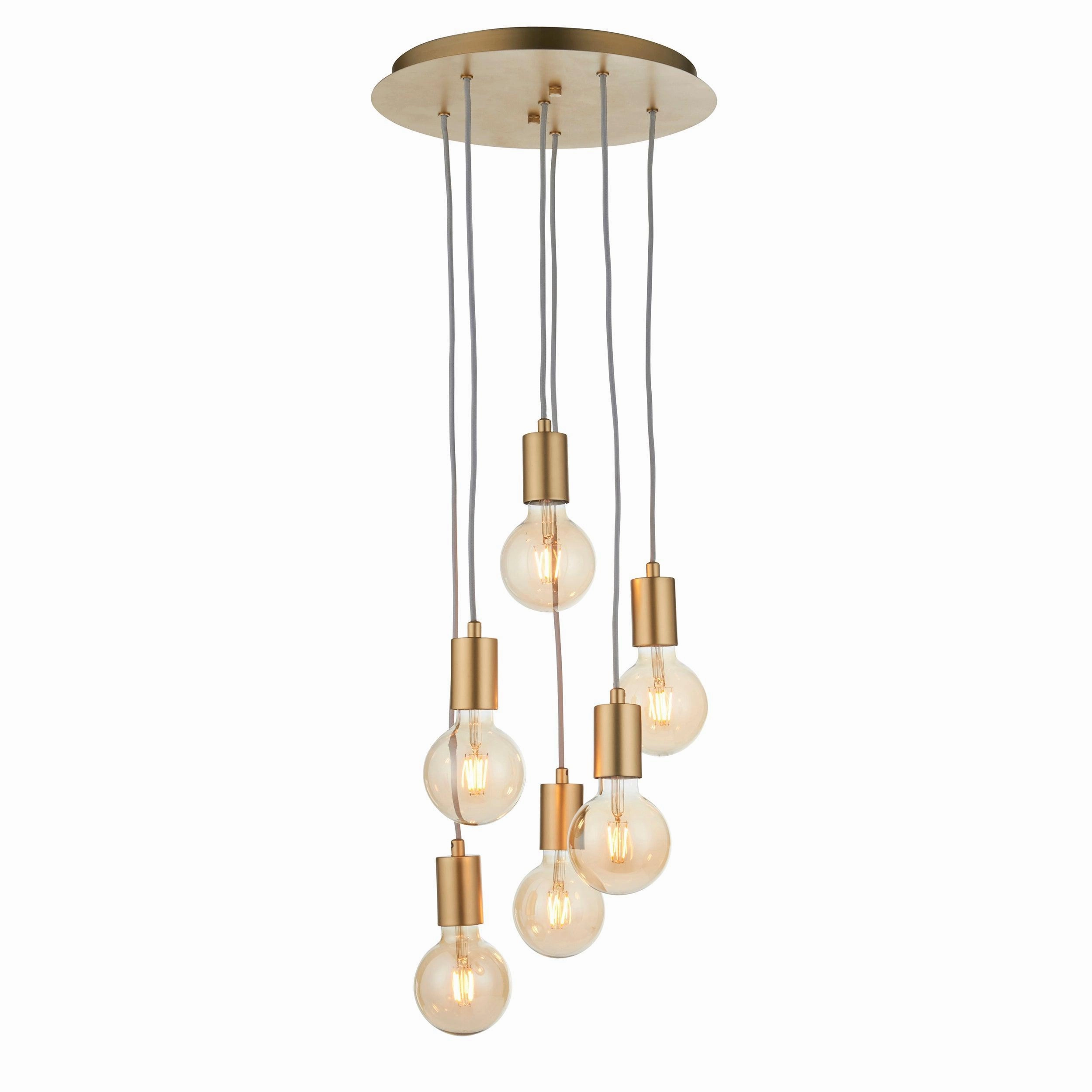 Endon Studio 6 Light Gold Ceiling Pendant modern ceiling lamp