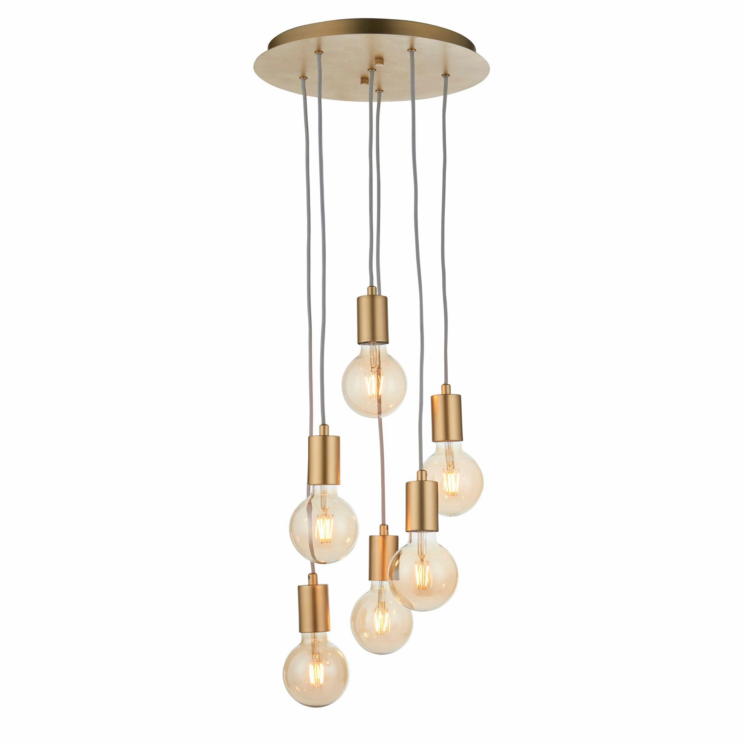 Endon Studio 6 Light Gold Ceiling Pendant modern ceiling lamp