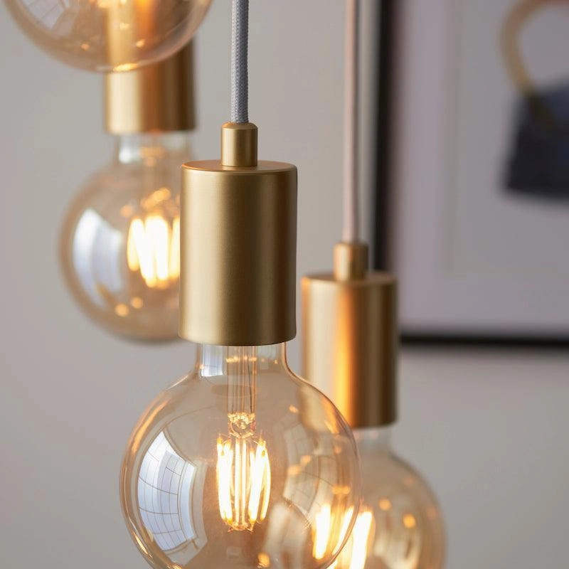 Endon Studio 6 Light Gold Ceiling Pendant