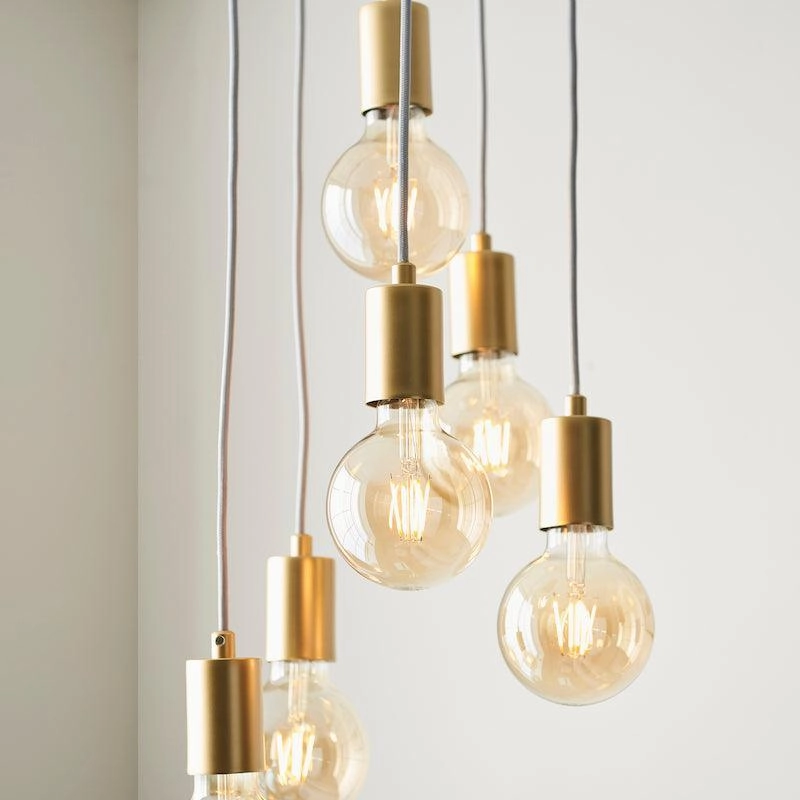 Endon Studio 6 Light Gold Ceiling Pendant