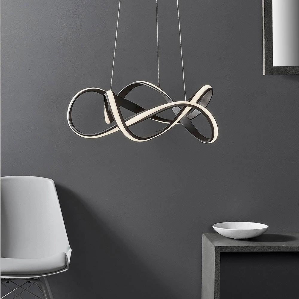 Endon Synergy 1 Light Large Coffee Ceiling Pendant Light