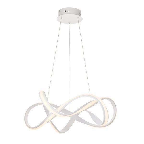 Endon Synergy 1 Light White Ceiling Pendant Light minimalist ceiling light