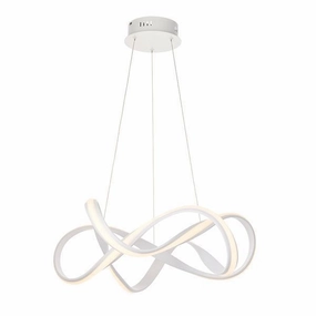Endon Synergy 1 Light White Ceiling Pendant Light minimalist ceiling light