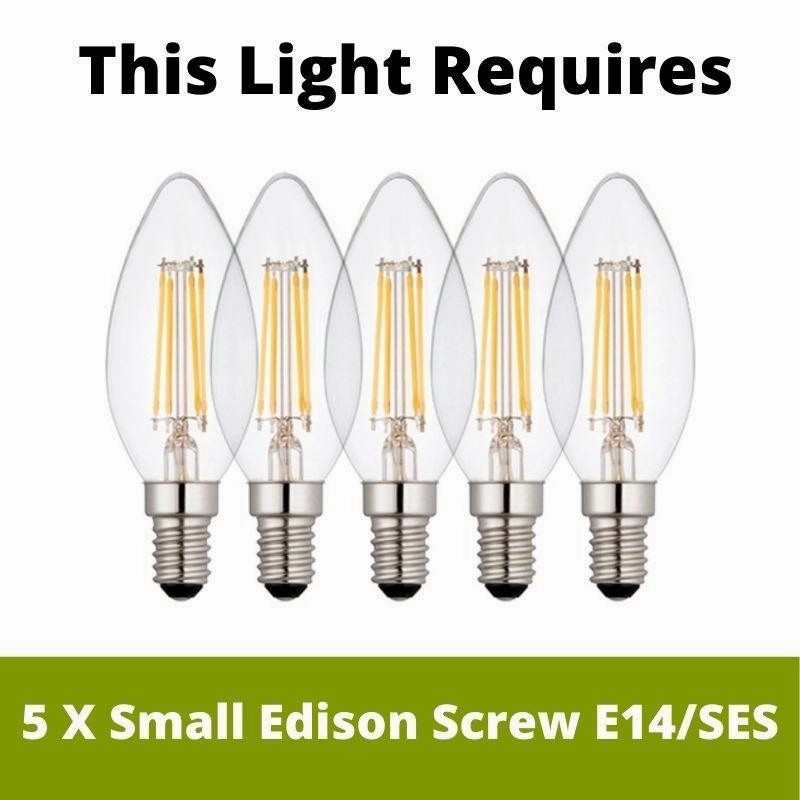 Endon Tibbet 5 Light Hammered Bronze Ceiling Pendant