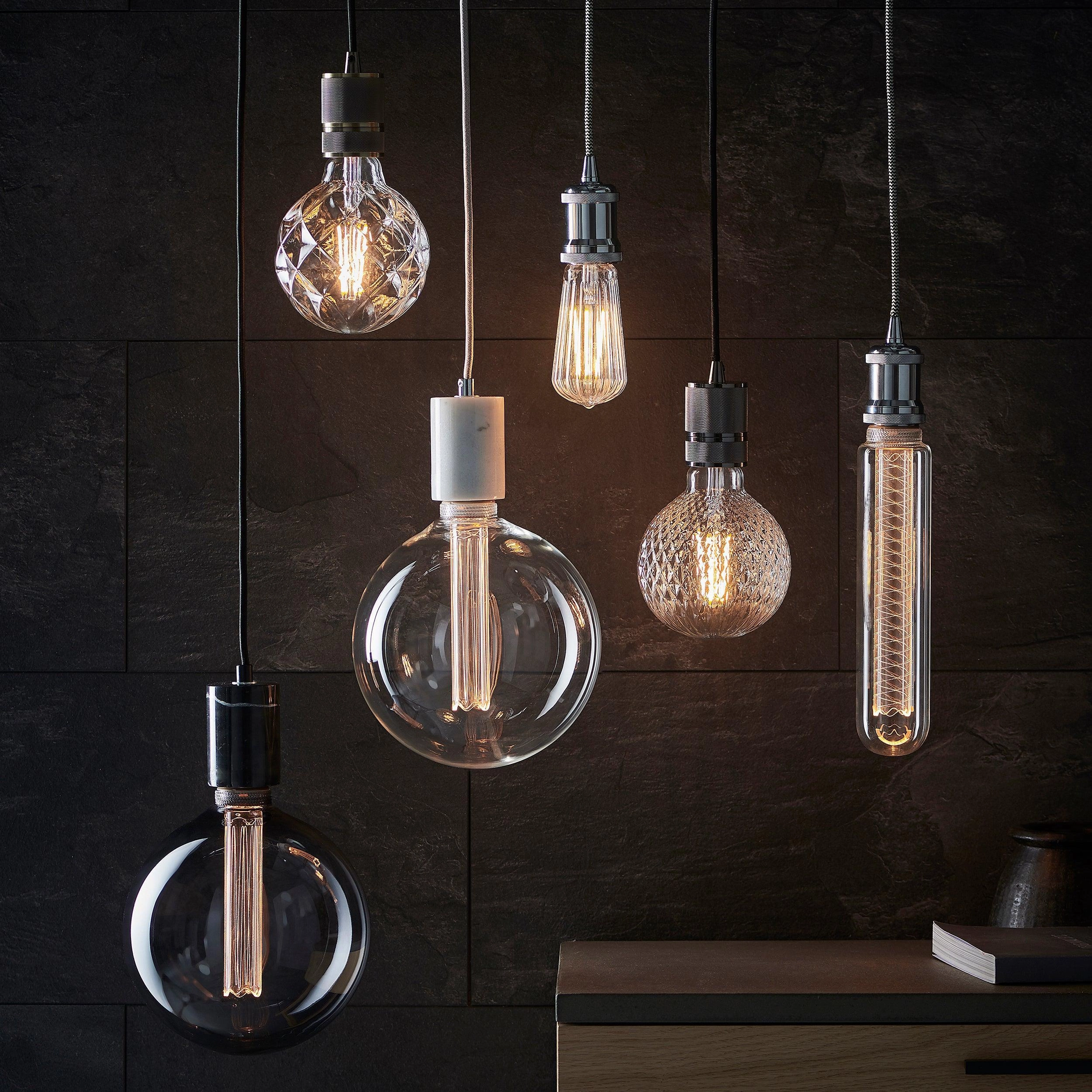 Endon Urban 1 Light Black Ceiling Pendant