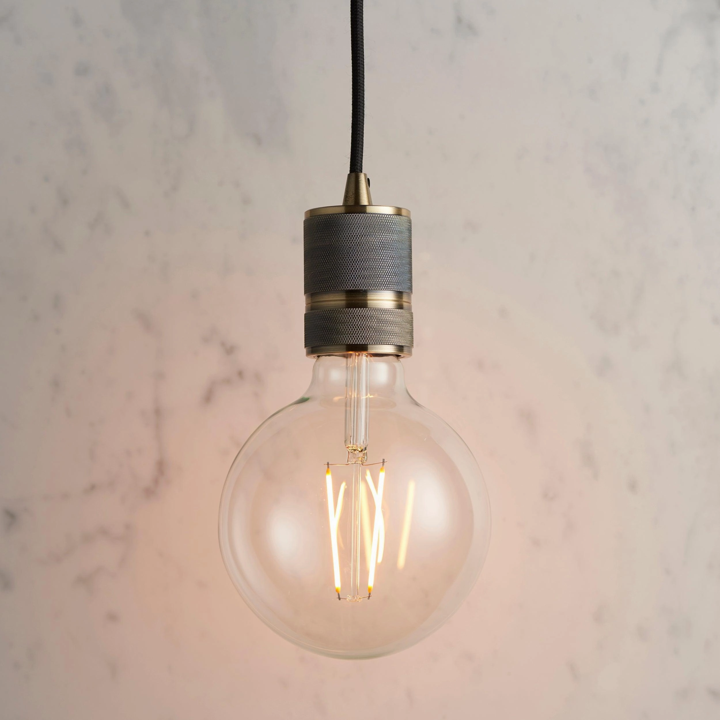 Endon Urban 1 Light Brass Ceiling Pendant