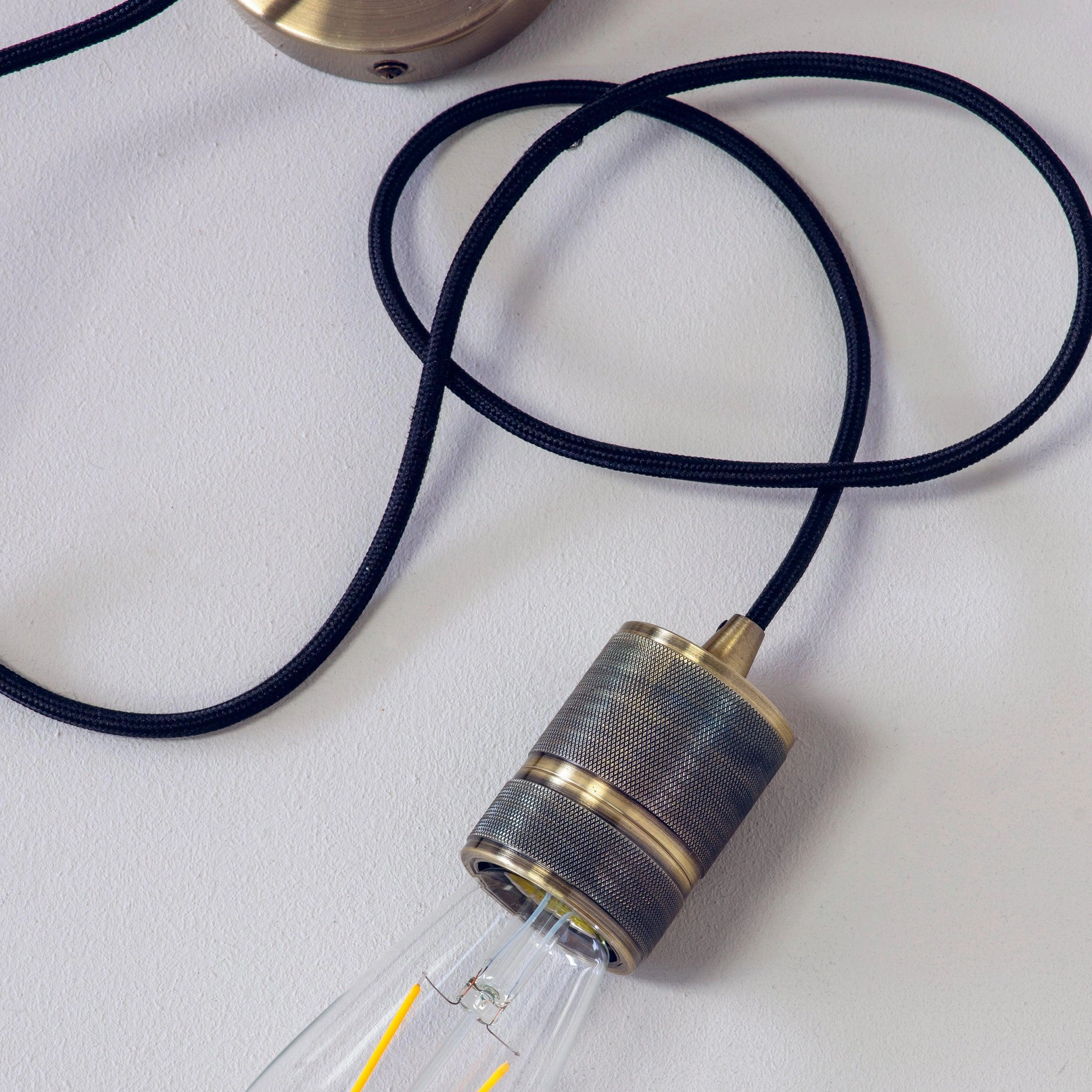 Endon Urban 1 Light Brass Ceiling Pendant