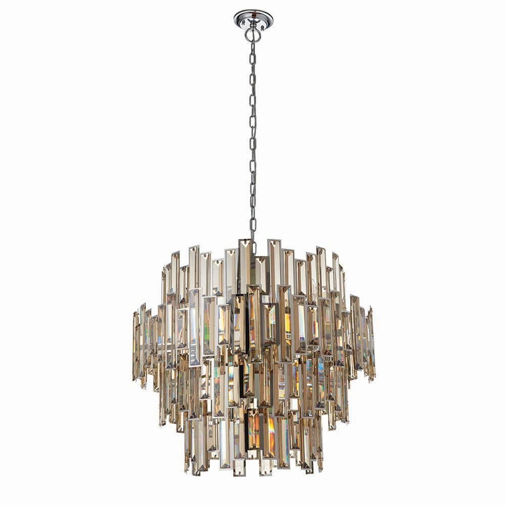 Endon Viviana 15 Light Tinted Champagne Crystal Chandelier