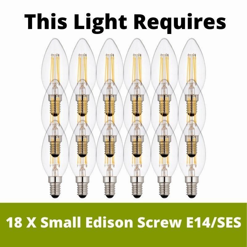 Endon Viviana 15 Light Tinted Champagne Crystal Chandelier