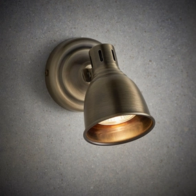 Endon Westbury 1 Light Brass Spotlight simple ceiling design light