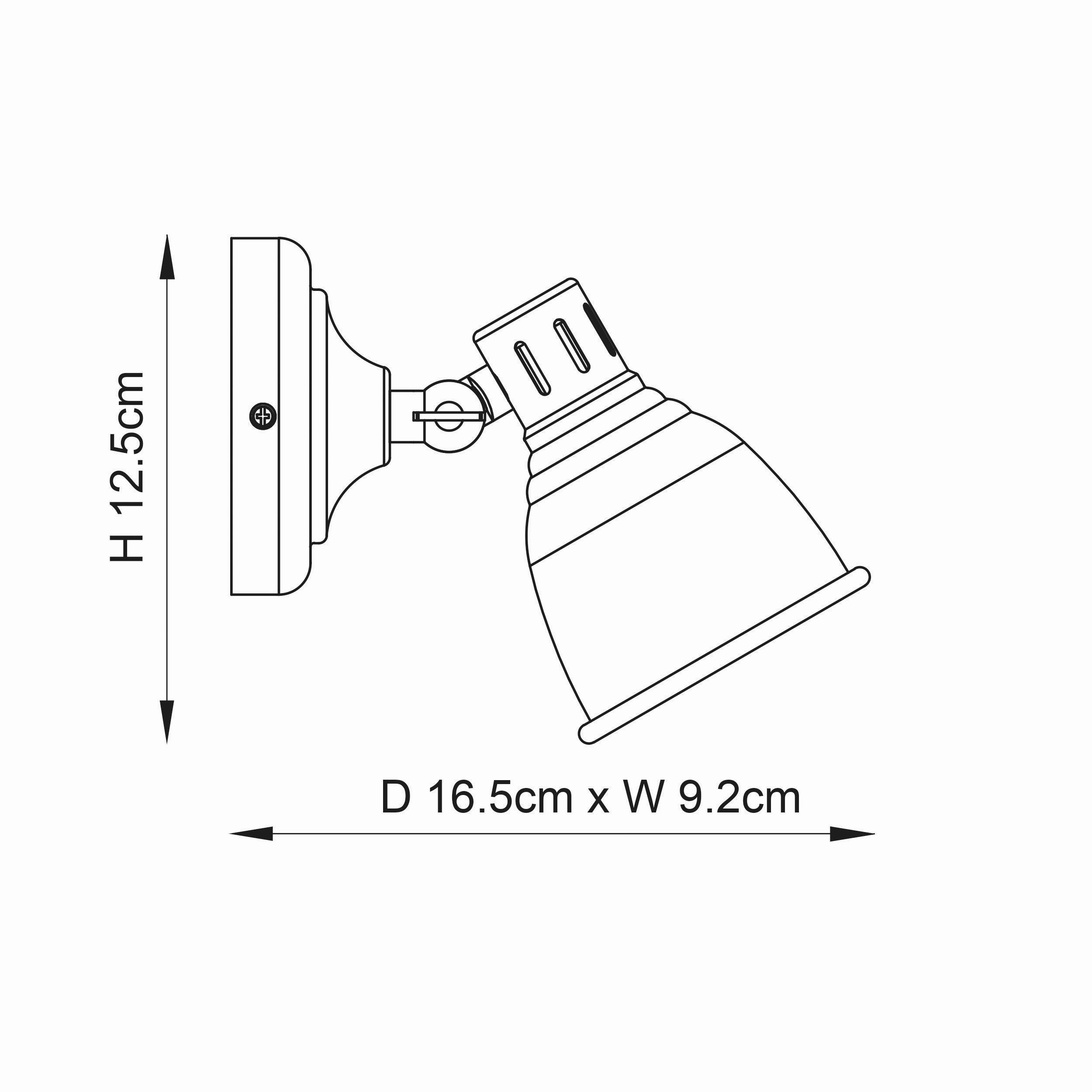 Endon Westbury 1 Light Brass Spotlight