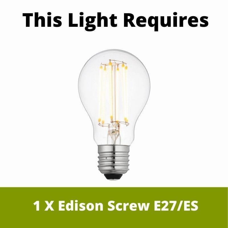 Endon Zaire Linen Adjustable Globe Ceiling Pendant