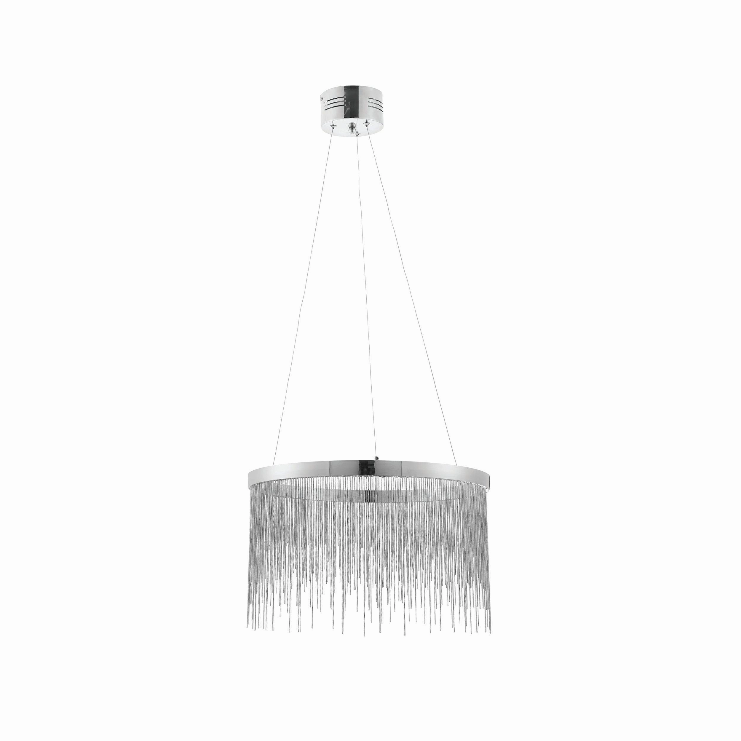 Endon Zelma 1 Light Chrome Ceiling Pendant Light modern ceiling lamp