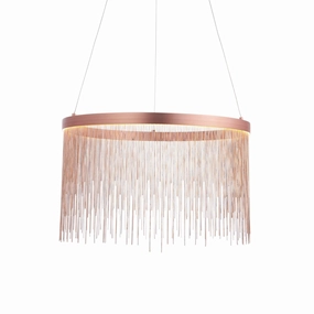 Endon Zelma 1 Light Copper Pendant Ceiling Light modern ceiling lamp
