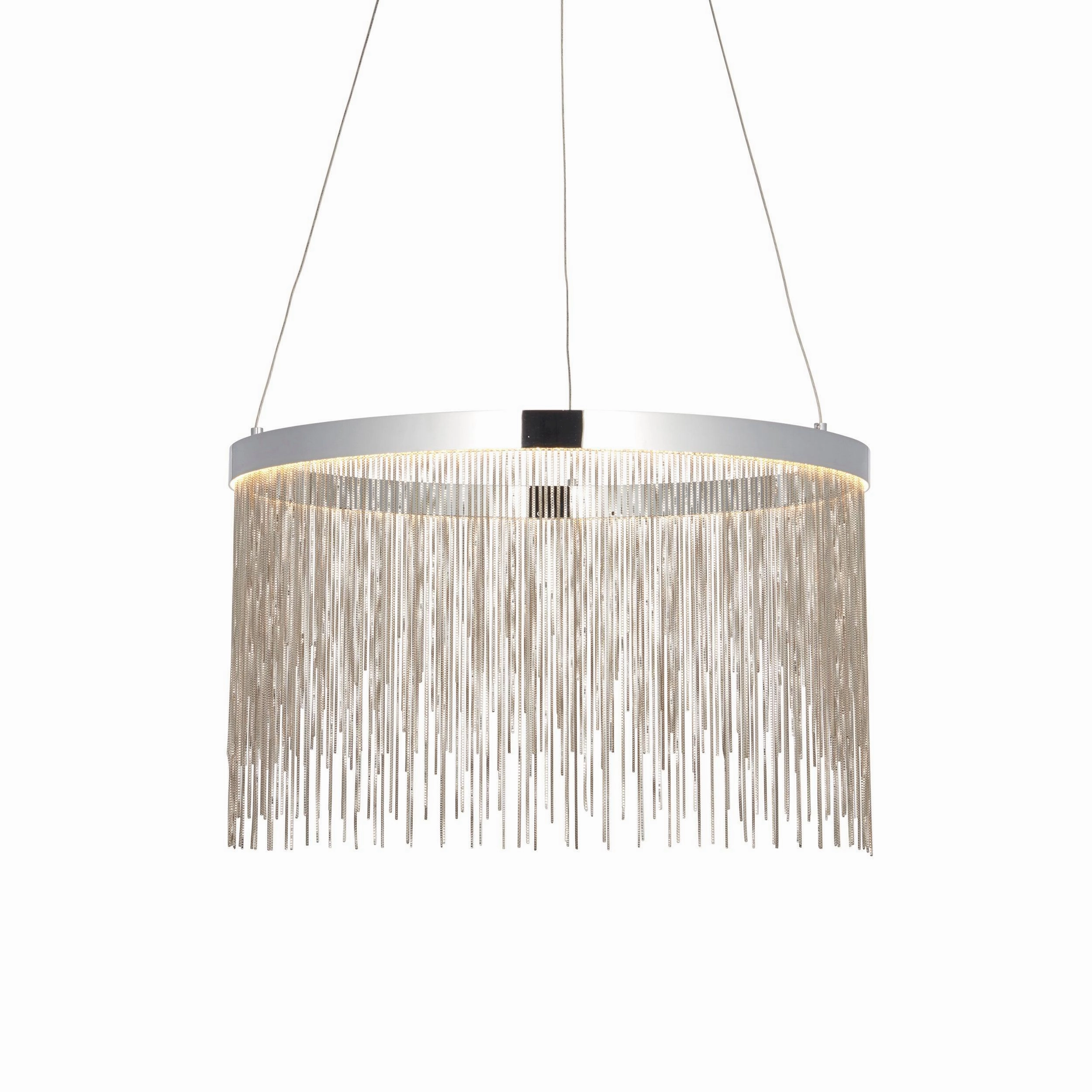Endon Zelma CCT 1 Light Polished Chrome Ceiling Pendant minimalist ceiling light