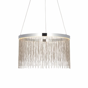 Endon Zelma CCT 1 Light Polished Chrome Ceiling Pendant minimalist ceiling light