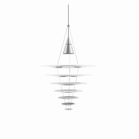 Enigma 825 - Pendel LED 3000K - Alu flush mount chandelier