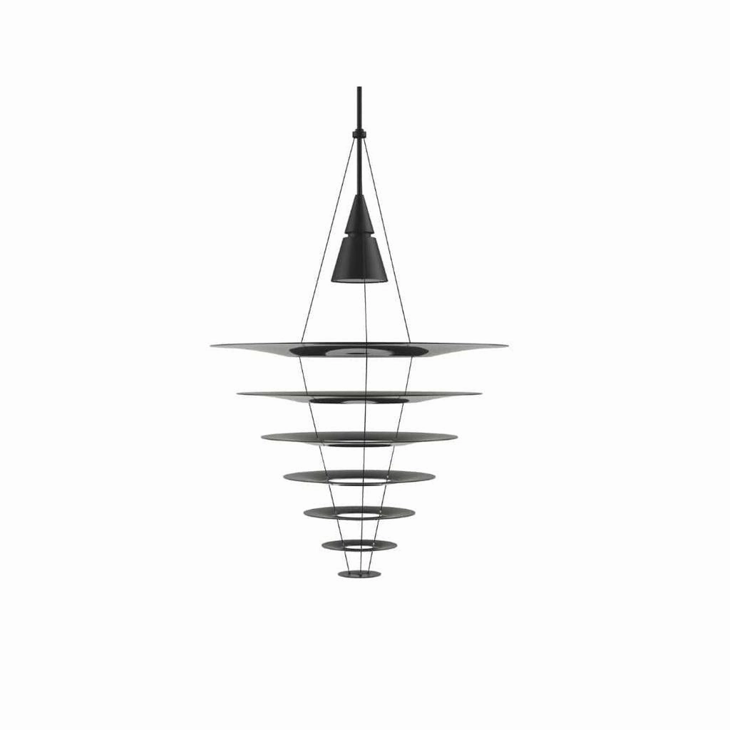 Enigma 825 - Pendel LED 3000K - Sort flush mount chandelier