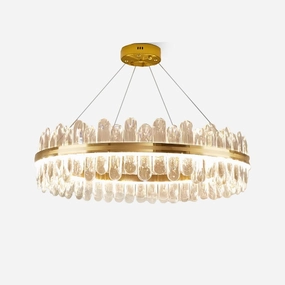 Enos Crystal Chandelier modern modeling table light