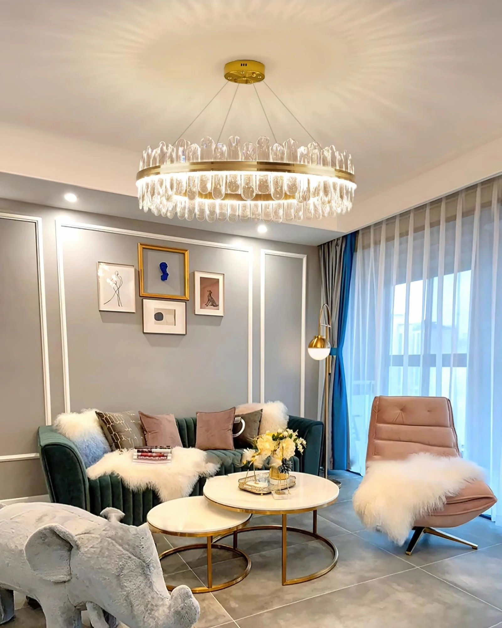 Enos Crystal Chandelier