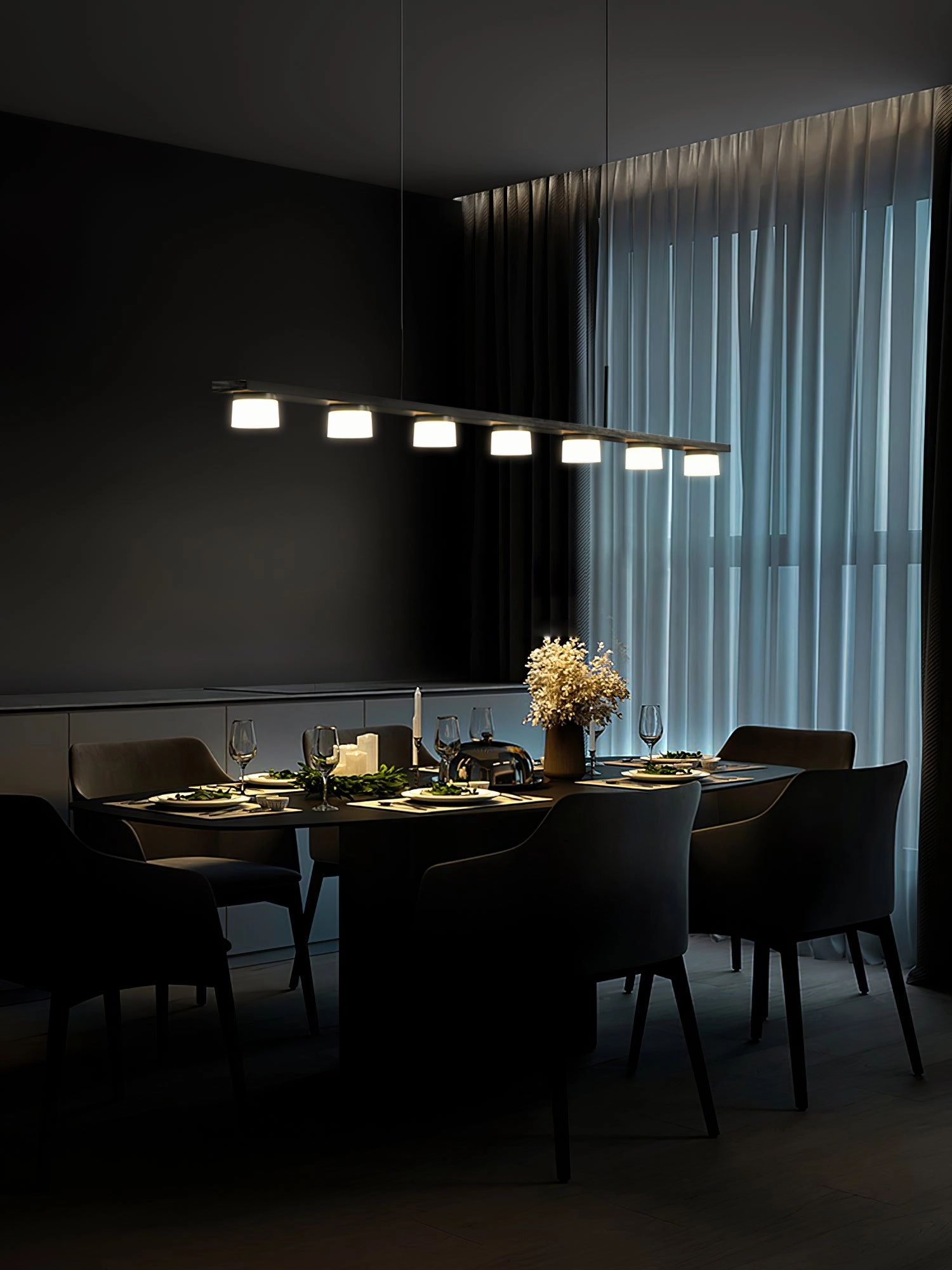 Esfera Linear Chandelier