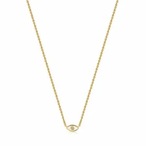 Evil Eye Gold Necklace N030-01G Ania Haie Jewellery