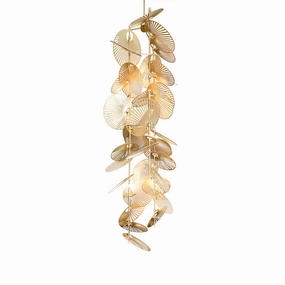 Fan Chandelier flowerpot LED lamp