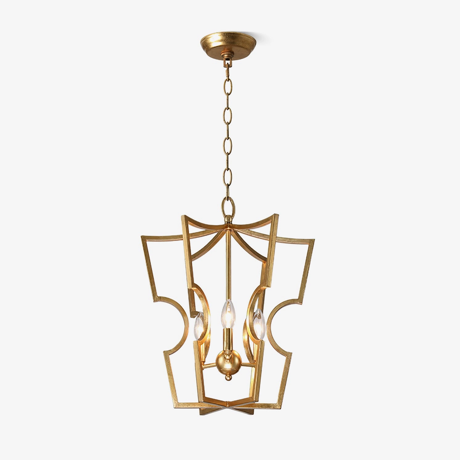 Farmhouse Lantern Chandelier modern modeling table light