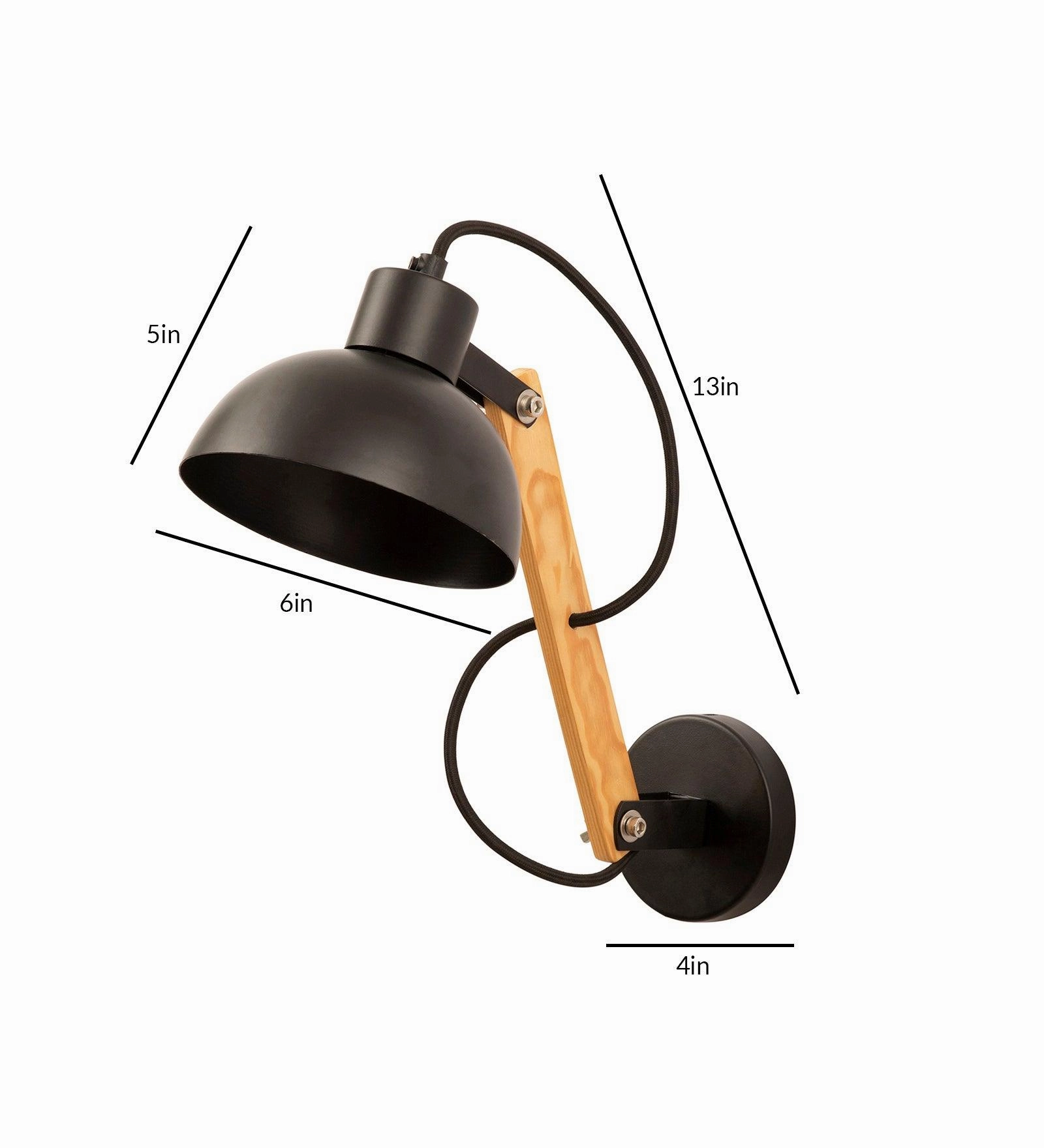 Farrah Sit Wood Wall Sconce
